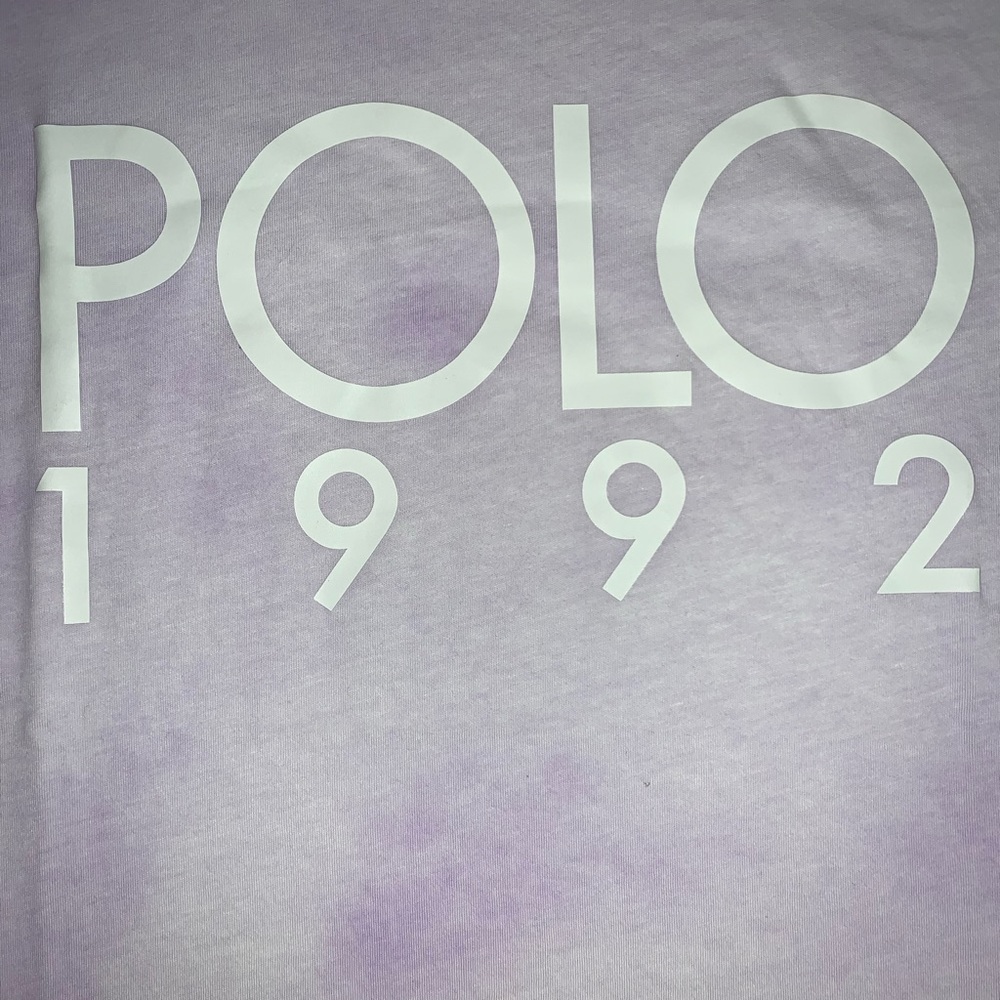 Ralph Lauren Purple Tie Dye T Shirt - Picture 2 of 4